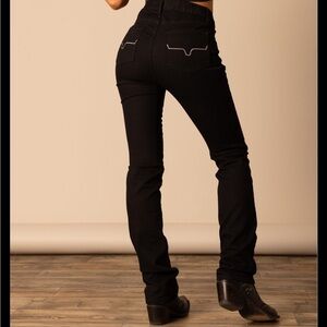 Kimes Ranch Sarah Black Jeans | Size 0x36 | High Rise Slim Bootcut Western Denim